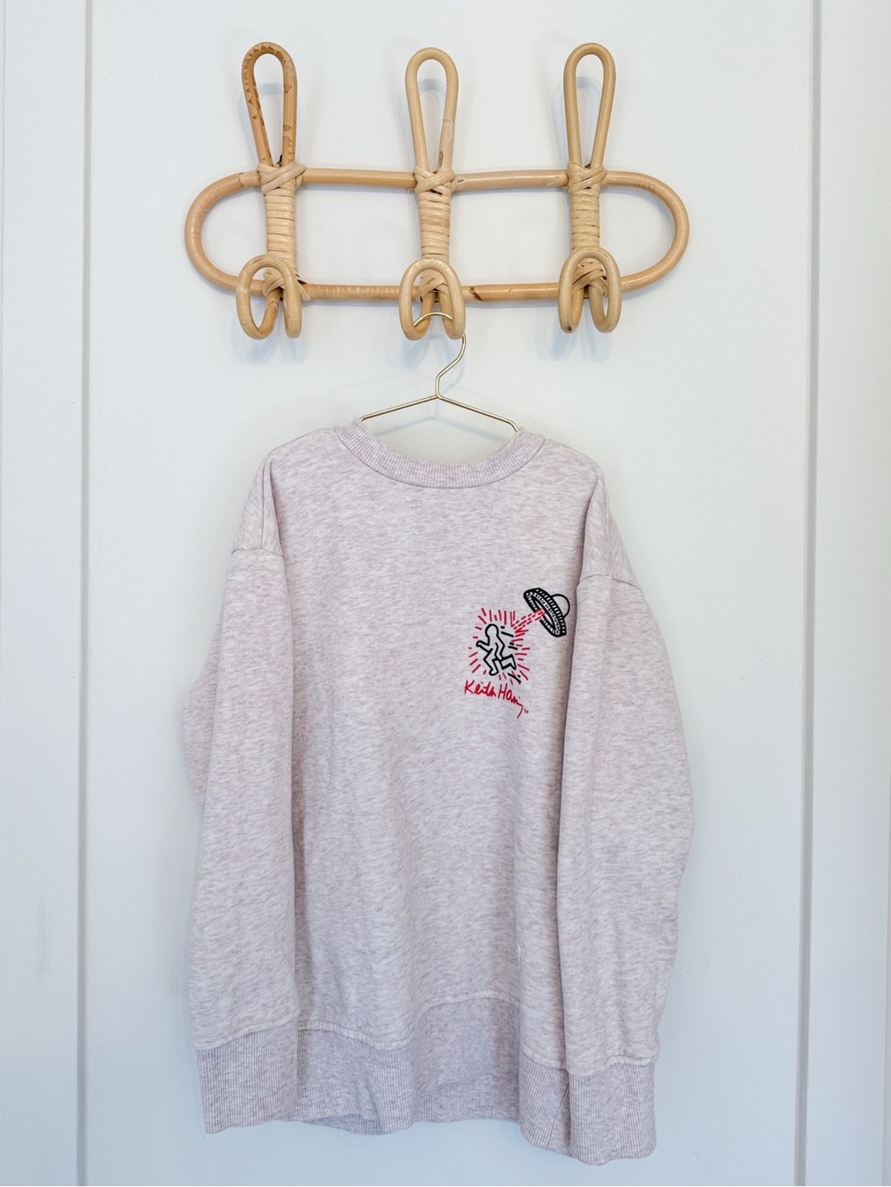 Kids Heather Graphic Crewneck Sweatshirt